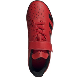 Chaussures de foot Adidas Predator Freak.4 H&amp;L Tf Jr FY6323 multicolore oranges et rouges 2