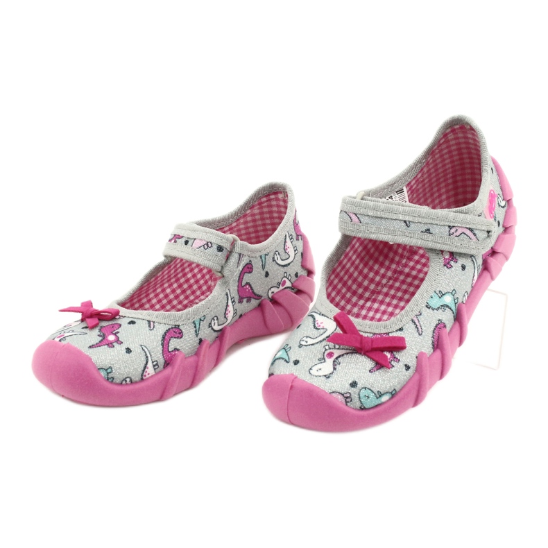 Chaussures pour enfants Befado 109P204 rose argent gris 3 Chaussures pour enfants Befado 109P204 rose argent gris 3