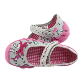 Chaussures pour enfants Befado 109P204 rose argent gris 5