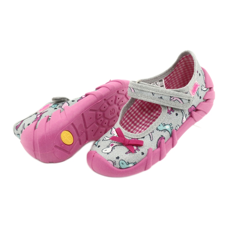 Chaussures pour enfants Befado 109P204 rose argent gris 4 Chaussures pour enfants Befado 109P204 rose argent gris 4