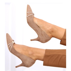 Escarpins à épingle April Beige 1