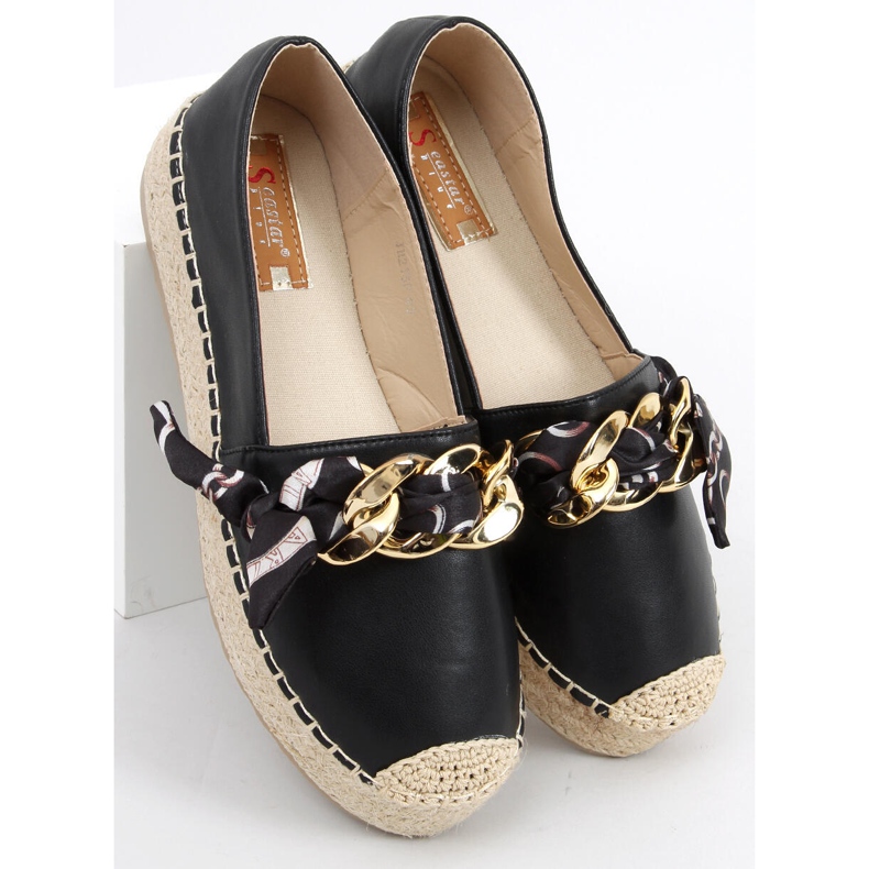 Avril Espadrilles femme noires 2