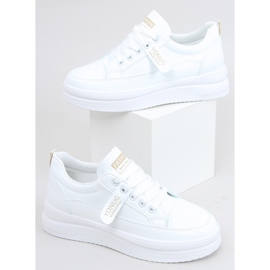 Baskets femme Bastu Beige blanc 1