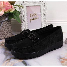 Mocassins noirs sur la plateforme Filippo W PAW314A le noir 2