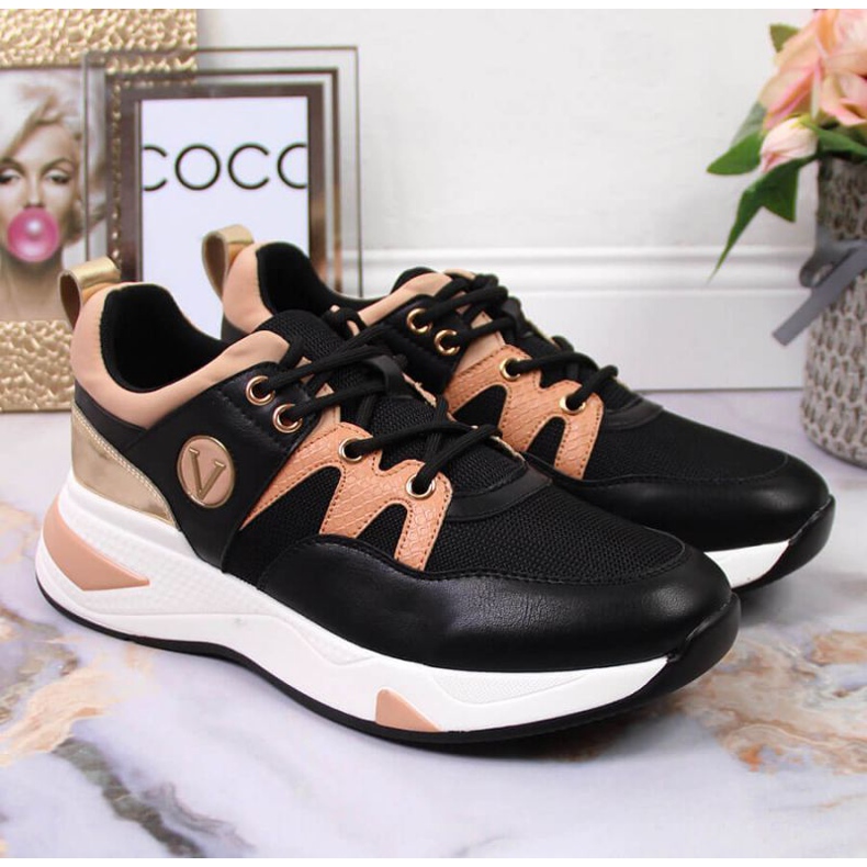 Baskets à plateforme Vinceza W JAN79A noir le noir 2