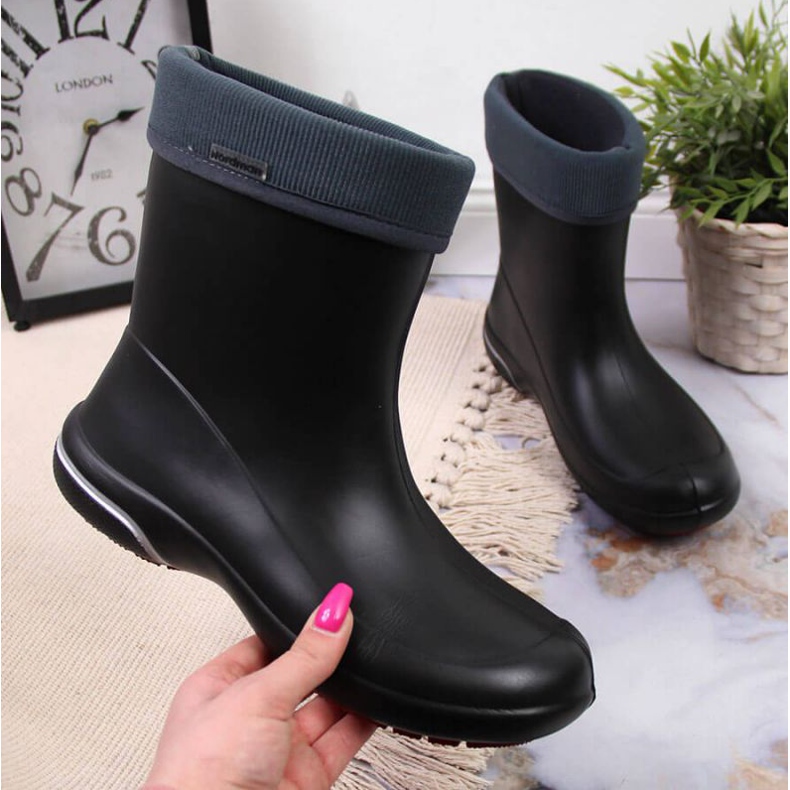 Bottes de pluie isolées Nordman en noir MAT3 le noir 1