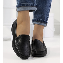 Mocassins compensés noirs de Wendy 1