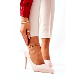 WS1 Escarpins En Cuir En Spitz Beige Hanne 2