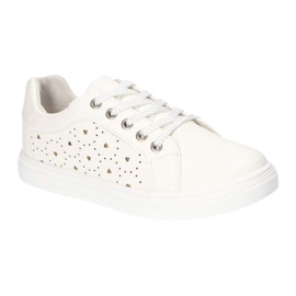 American Club Sports Chaussures avec un curseur XD03 / 21 blanc blanche 1