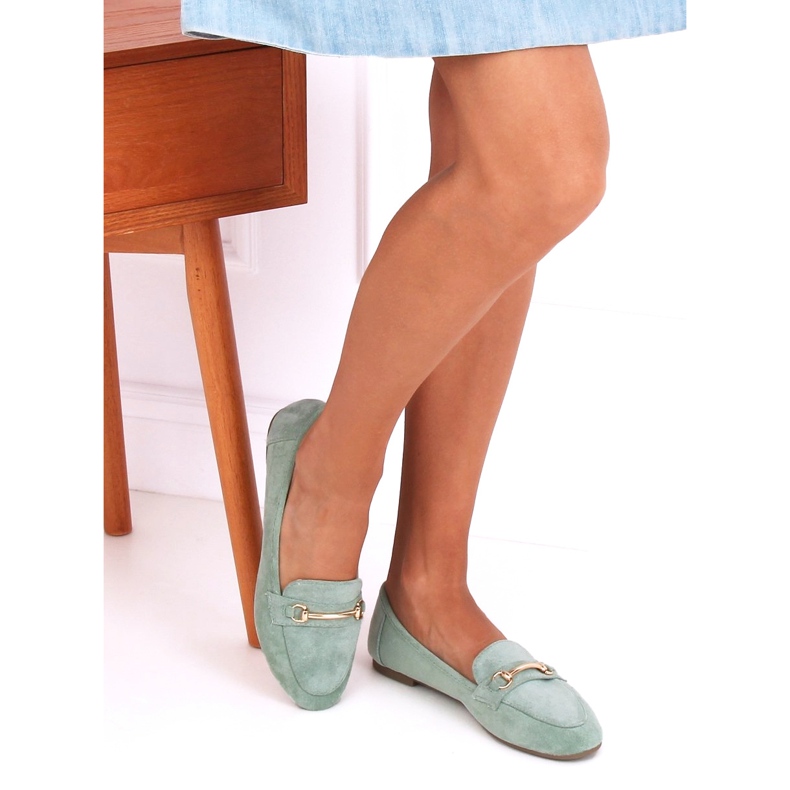 Vert Mocassins Femme 88-385 Vert 1