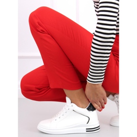 Baskets à semelle compensée cachée Izumi BLANC / NOIR blanche le noir 1