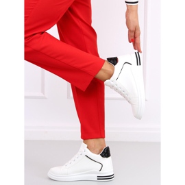 Baskets à semelle compensée cachée Izumi BLANC / NOIR 2