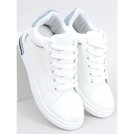 Baskets à semelle compensée cachée Izumi BLANC / BLEU 1