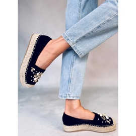 Manami Espadrilles en coquillage noir le noir 4