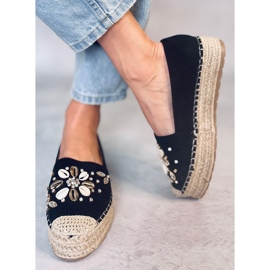 Manami Espadrilles en coquillage noir le noir 2