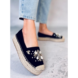 Manami Espadrilles en coquillage noir le noir 3