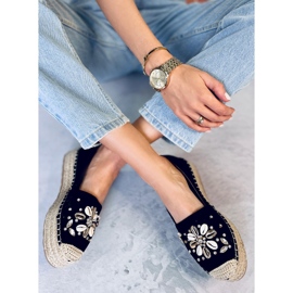 Manami Espadrilles en coquillage noir le noir 5