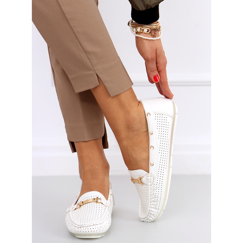 Mocassins femme Wong Blanc blanche 1