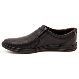Polbut Chaussures en cuir pour hommes 362 performance kabir noir 1