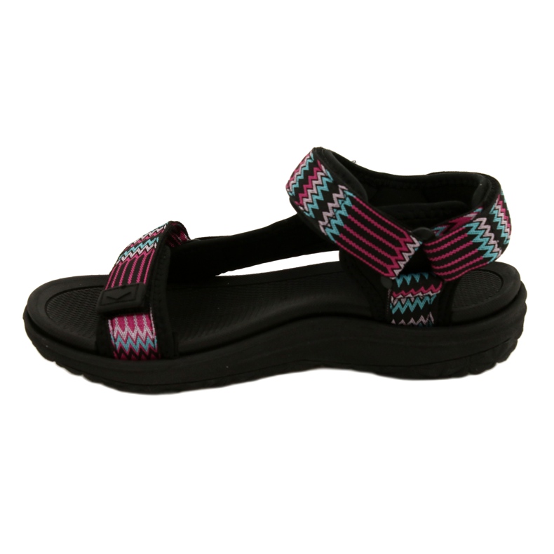 Sandales de sport avec insert en mousse Lee Cooper LCW-22-34-0948L le noir rose vert 2 Sandales de sport avec insert en mousse Lee Cooper LCW-22-34-0948L le noir rose vert 2