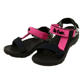Sandales filles chaussures insert en mousse Lee Cooper LCW-22-34-0951K bleu marin rose gris 3