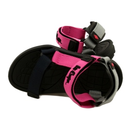 Sandales filles chaussures insert en mousse Lee Cooper LCW-22-34-0951K bleu marin rose gris 5