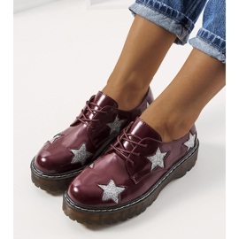 Chaussures bordeaux à étoiles Starl rouge multicolore 2