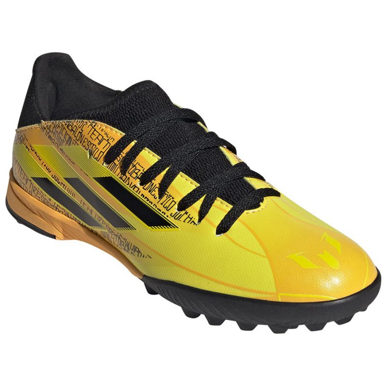 Chaussures de football Adidas X Speedflow Messi.3 Tf Jr GW7424 jaune 1