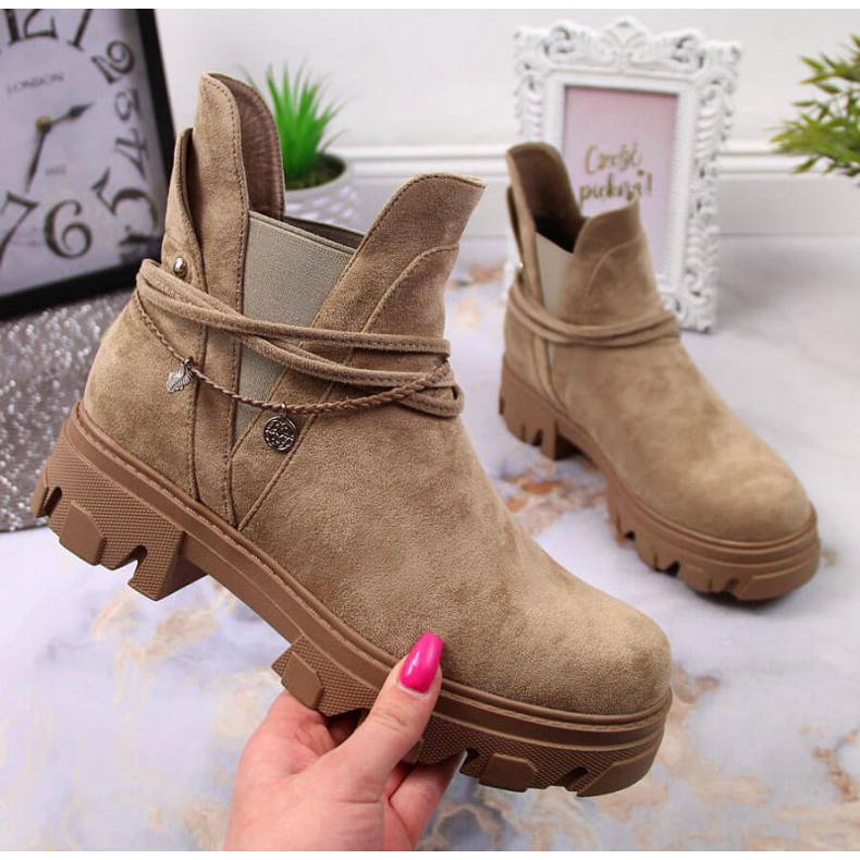 Bottines Jodhpur Filippo W PAW317 beige 1
