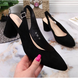 Escarpins sur le poteau Sergio Leone en SK362 noir 1