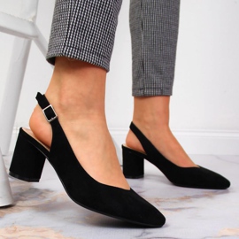 Escarpins sur le poteau Sergio Leone en SK362 noir 2