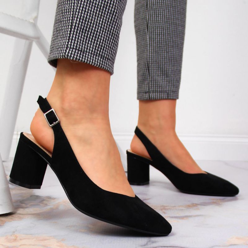 Escarpins sur le poteau Sergio Leone en SK362 noir 2