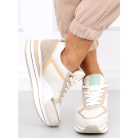 Baskets sur un coin caché Bahar Beige multicolore 3
