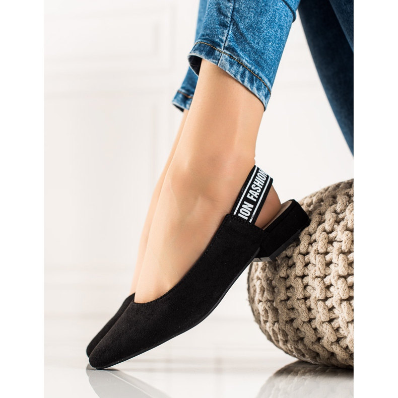 Goodin Escarpins à talon découvert le noir 1