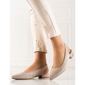Goodin Escarpins classiques à talon ouvert beige 1
