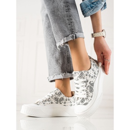 Seastar Baskets de conception de mode blanche le noir 2
