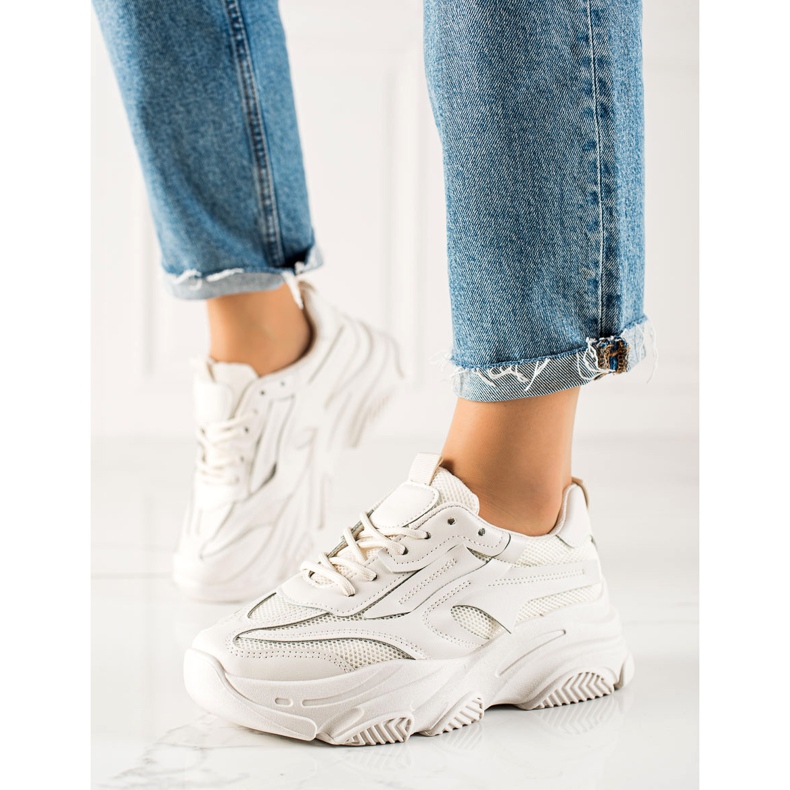 Seastar Baskets à la mode avec maille beige 1