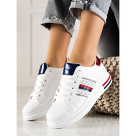 TRENDI Chaussures de sport blanches décontractées 1