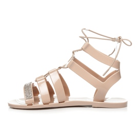 L. Day Bottes romaines en caoutchouc brun 1