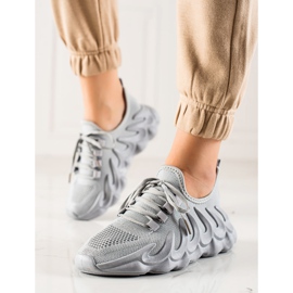 TRENDI Baskets mode grises 1