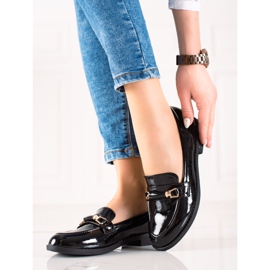 Small Swan Chaussures noires laquées 1