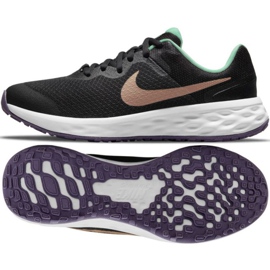 Nike Revolution 6 Jr DD1096 005 chaussures de course le noir 8