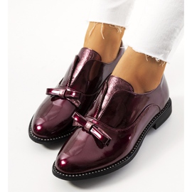 Chaussures laquées bordeaux Flover rouge 1