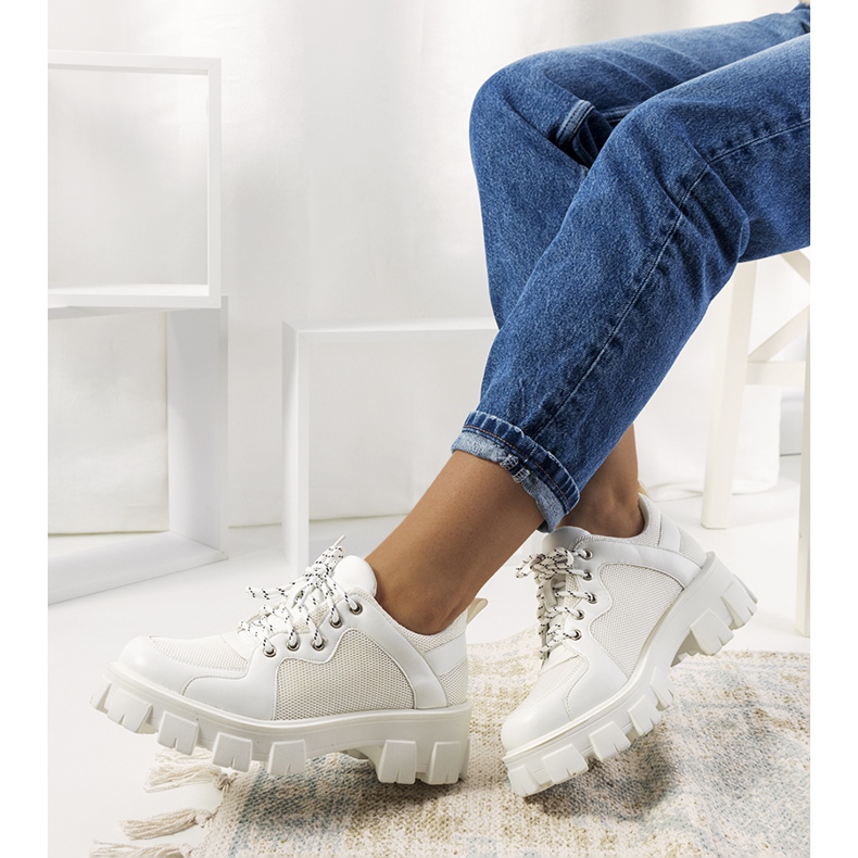 Baskets blanches femme Bernic 1