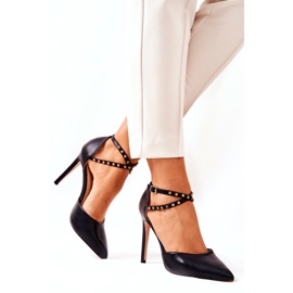 WS1 Escarpins à rayures Jets noirs Remmes 2