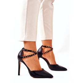 WS1 Escarpins à rayures Jets noirs Remmes 4