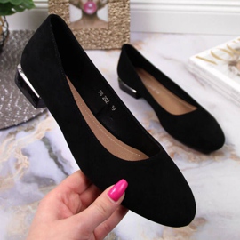 Ballerines en daim Sergio Leone W SK361A noir le noir 1