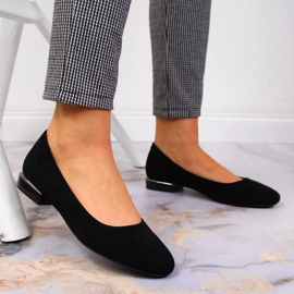 Ballerines en daim Sergio Leone W SK361A noir le noir 2