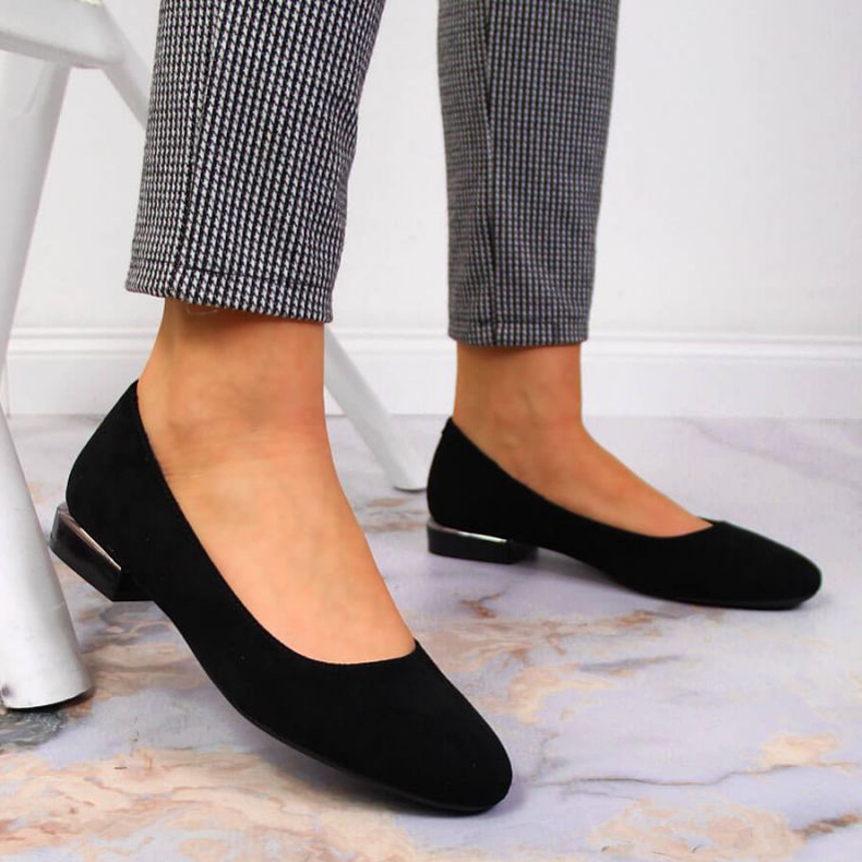 Ballerines en daim Sergio Leone W SK361A noir 2