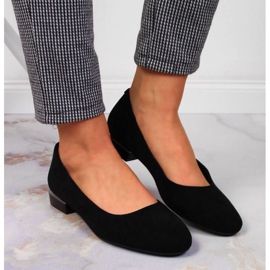 Ballerines en daim Sergio Leone W SK361A noir le noir 3